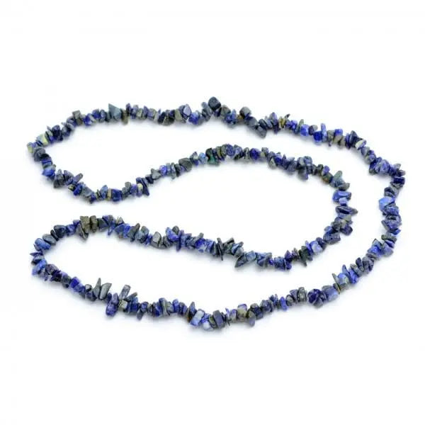 Lapis Lazuli Chip Necklace Powerfulhand.com