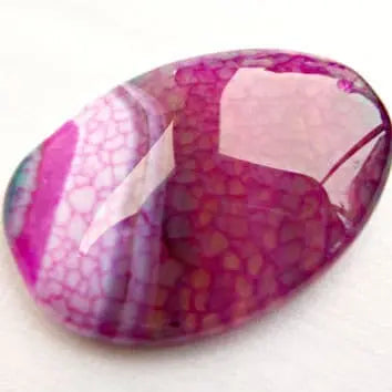 Pink Agate Tumbled Stone Powerfulhand.com