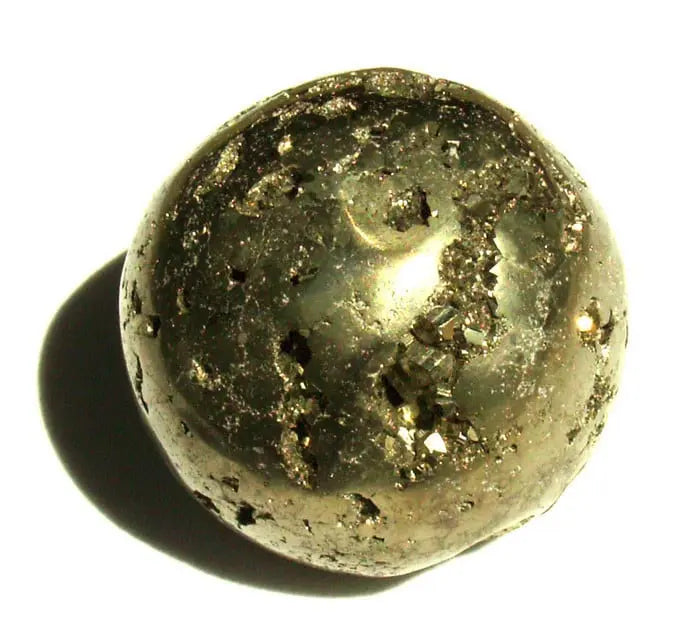 Pyrite Tumbled Stone Powerfulhand.com