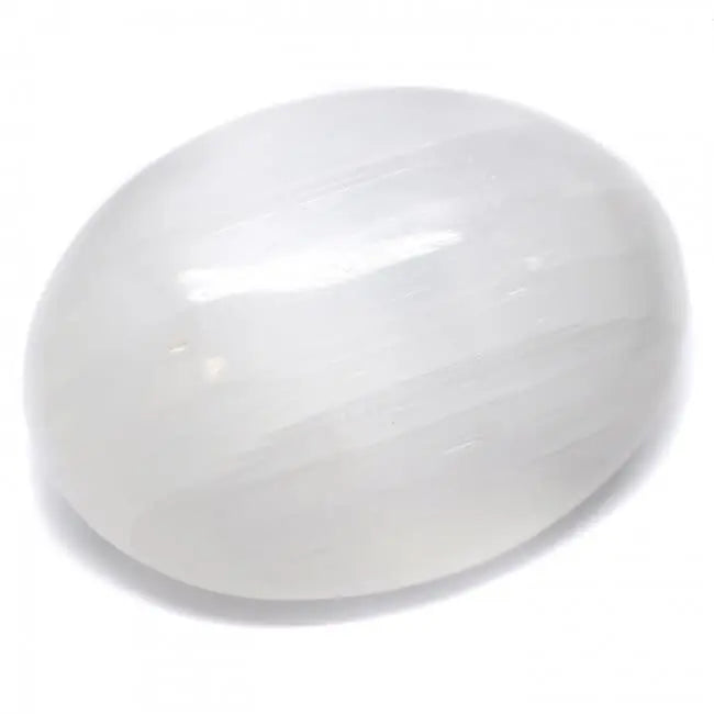 Selenite Tumbled Stone Powerfulhand.com