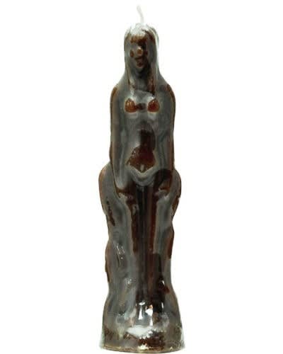Brown Female Image Candle