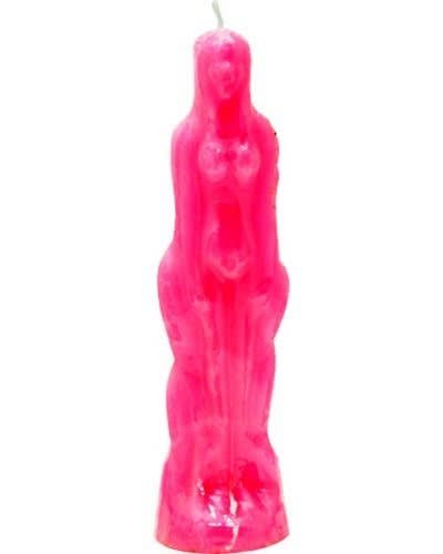 Pink Female Image Candle
