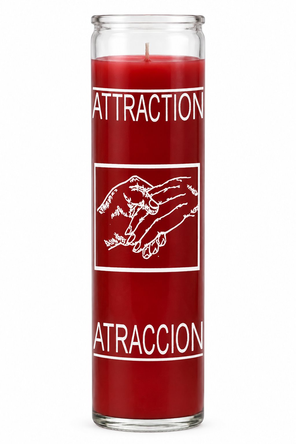Attraction Candle — white studio background