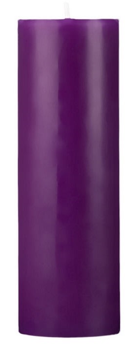 Vela Pilar Roxa (2x6")