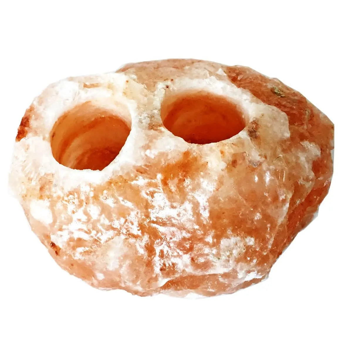 Himalayan Salt Double Tealight Holder Powerfulhand.com