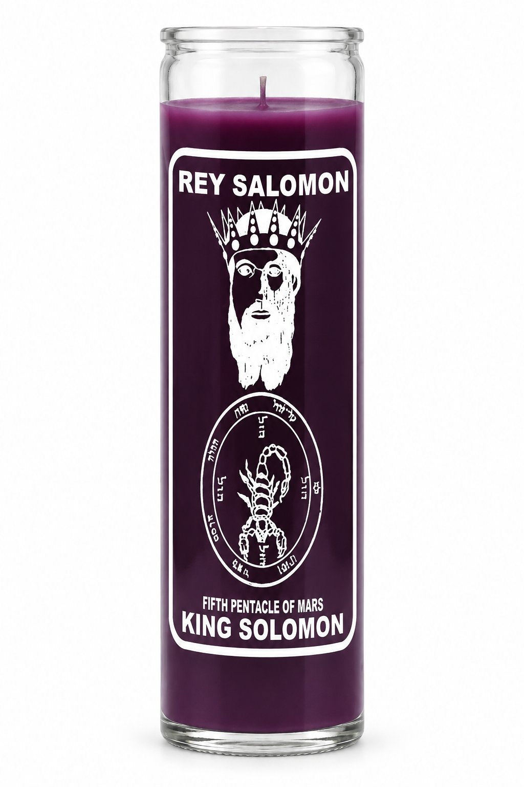 King Solomon Candle — white studio background