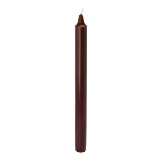 10" Brown Taper Candle Powerfulhand.com