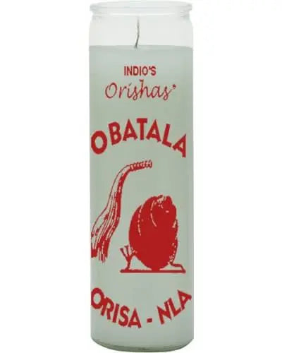 Obatala White Orisha Candle Powerfulhand.com