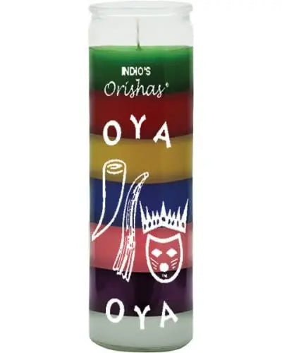 Oya 7 Colour Orisha Candle Powerfulhand.com