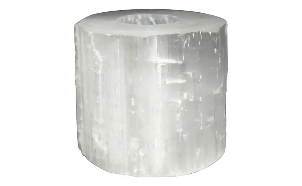 Selenite Tea Light Holder Powerfulhand.com
