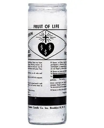 Fruit of Life Crusader Candle Powerfulhand.com