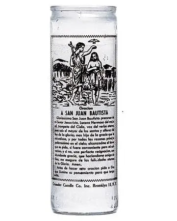 John the Baptist Crusader Candle Powerfulhand.com