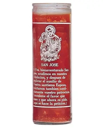 Saint Joseph Crusader Candle Powerfulhand.com