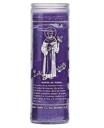 Saint Martin De Porres Crusader Candle Powerfulhand.com