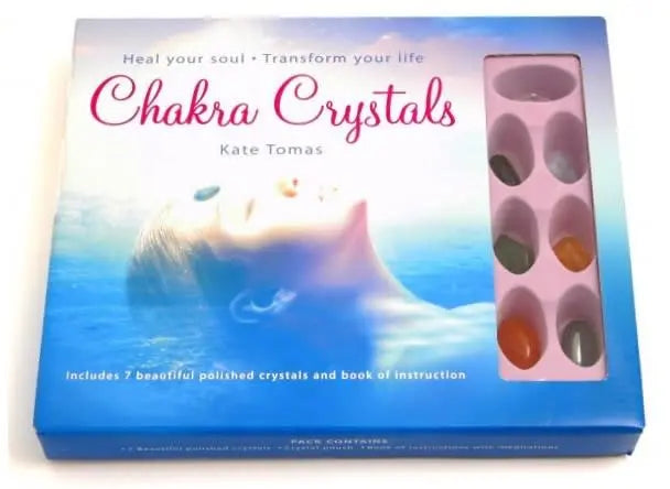 Chakra Book & Crystals Set Powerfulhand.com