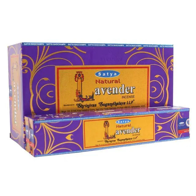 Satya Natural Lavender Incense Sticks Satya Incense