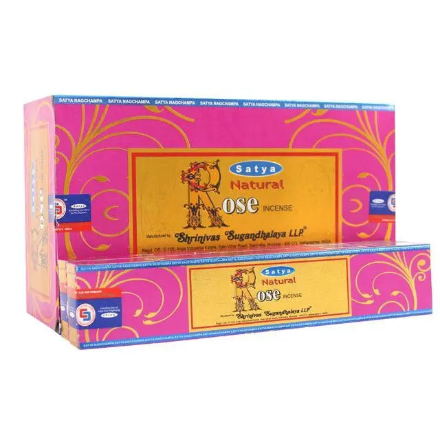 Satya Natural Rose Incense Sticks Satya Incense