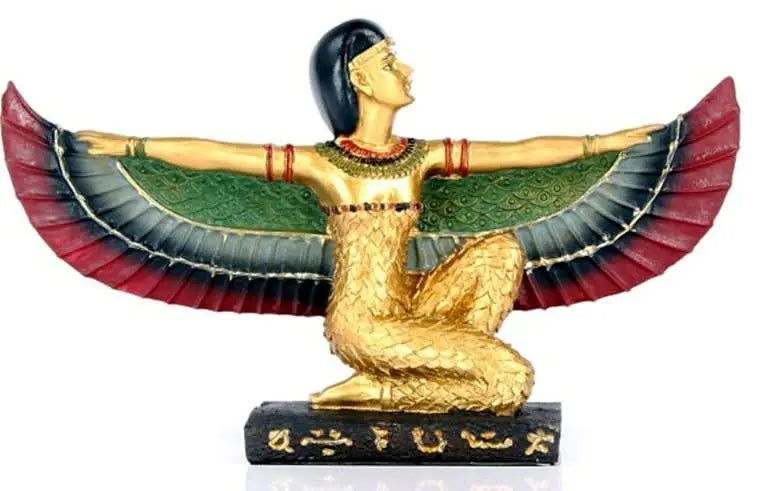 Golden Isis Wings Stretched Powerfulhand.com