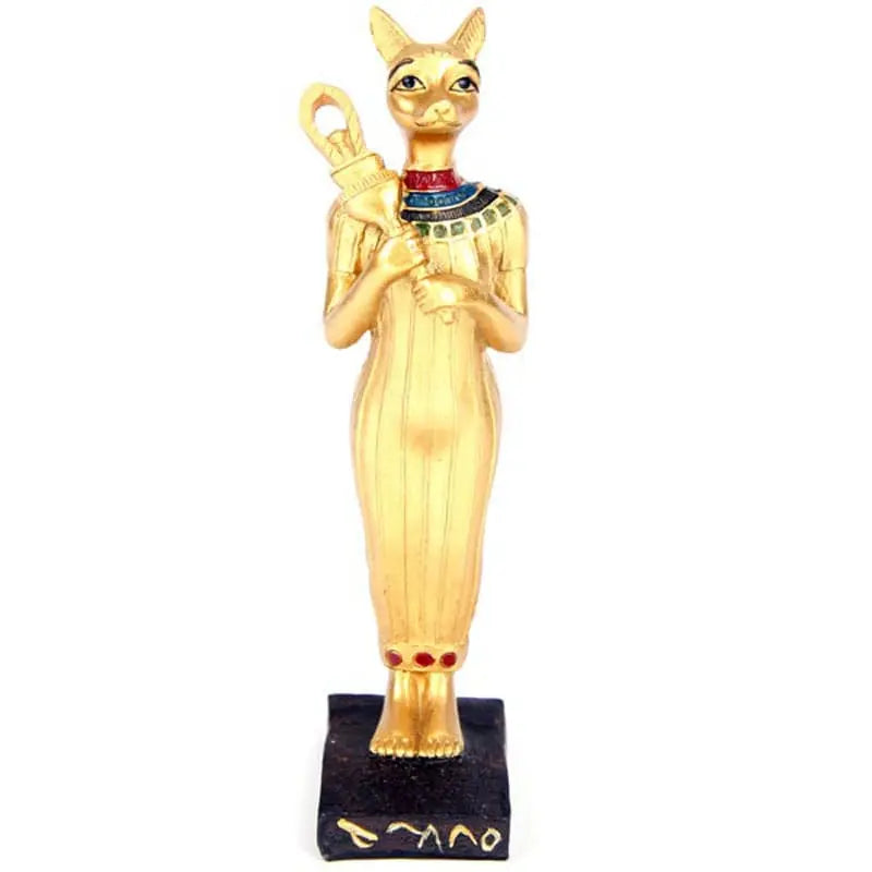 Golden Bast Holding Sistrum Powerfulhand.com
