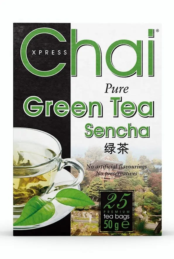 Sencha Green Tea by Chai Xpress Powerfulhand.com