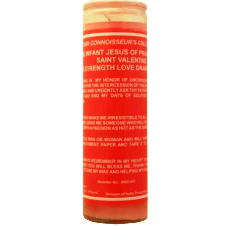 Love Drawing Infant of Jesus of Prague & St Valentine Triple Strength Candle Powerfulhand.com