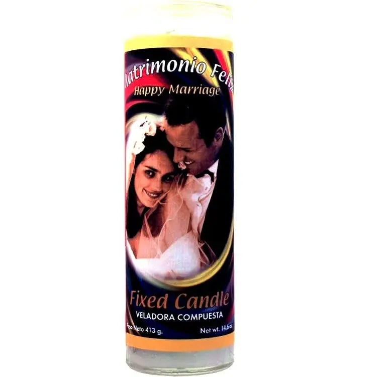 Happy Marriage Dressed Candle Powerfulhand.com