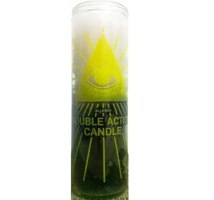 Double Action Evil Eye Crusader Candle Powerfulhand.com