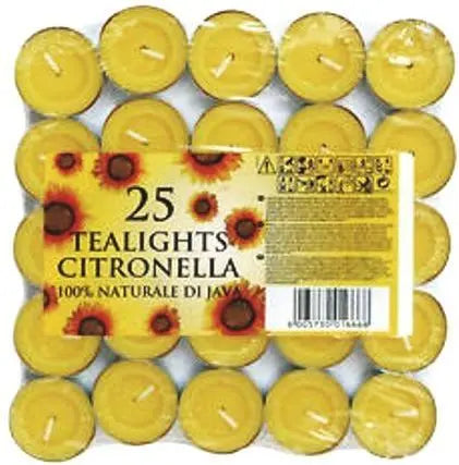 Prices Citronella Tealights 25 Pack Powerfulhand.com