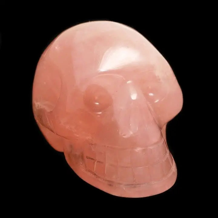 Rose Quartz Skull Powerfulhand.com