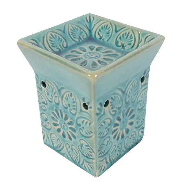 Mandala Turquoise Oil Burner Powerfulhand.com