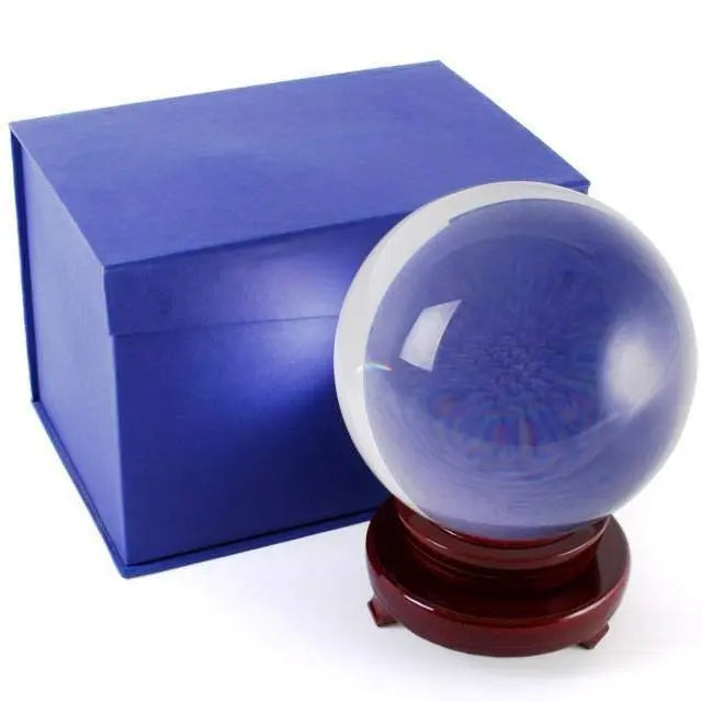 15cm Crystal Ball with Base Powerfulhand.com