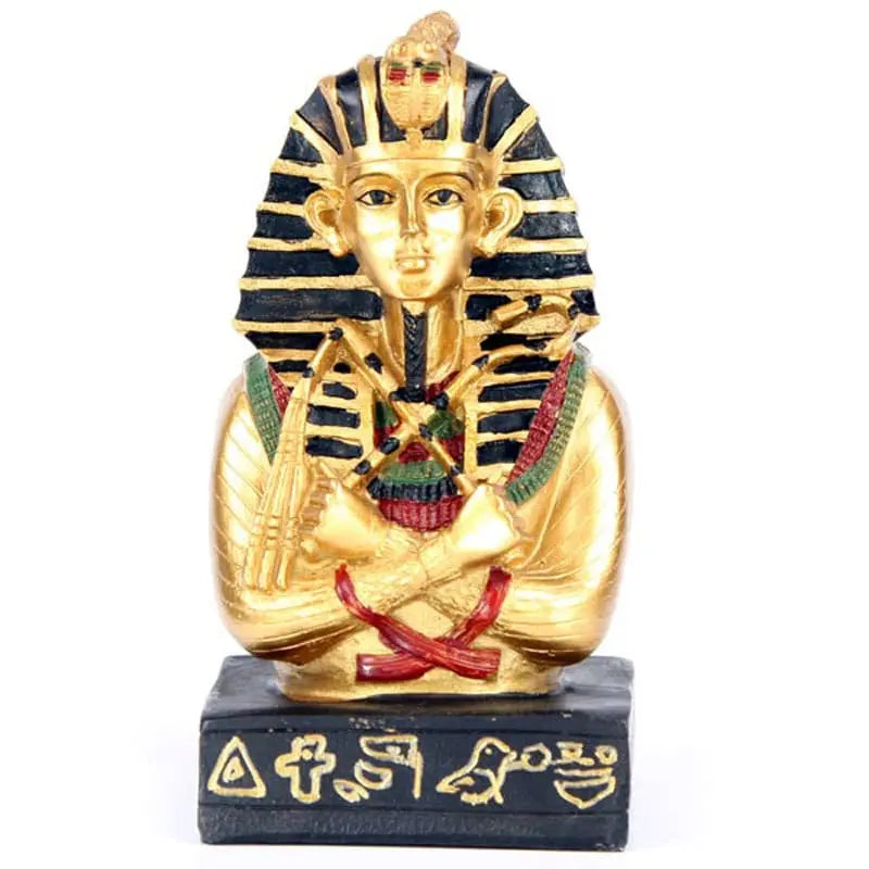 Golden Tutankhamen Statue Powerfulhand.com