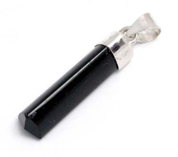 Black Tourmaline Point Pendant Powerfulhand.com