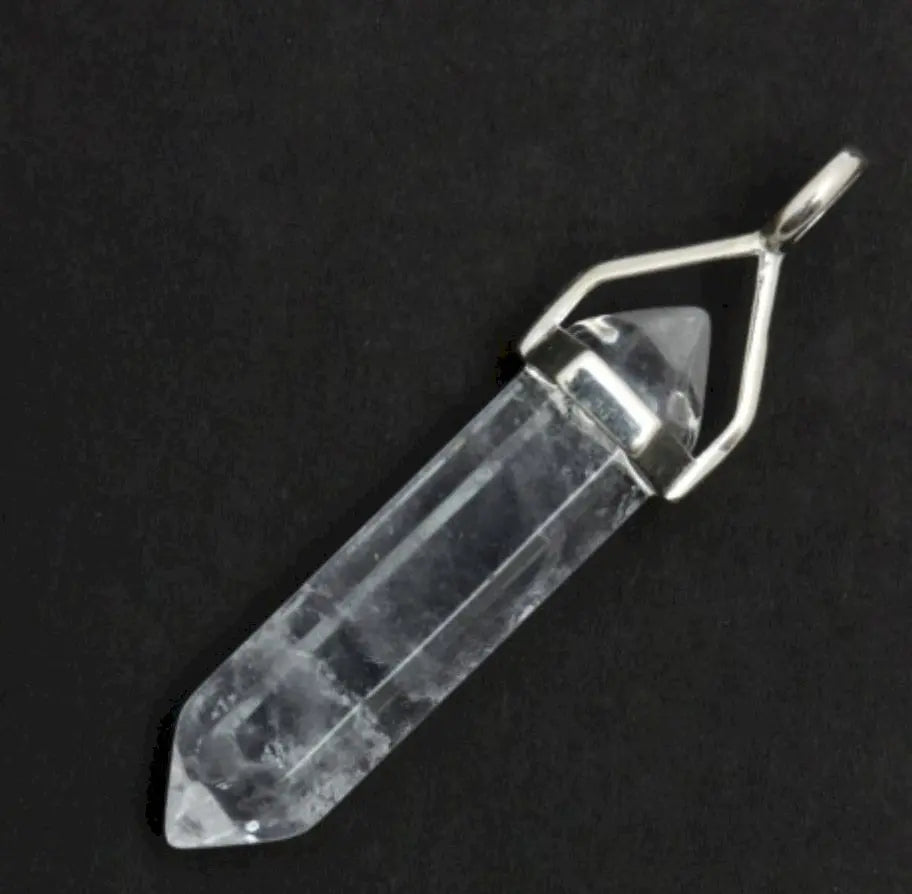 Clear Quartz Point Pendant Powerfulhand.com