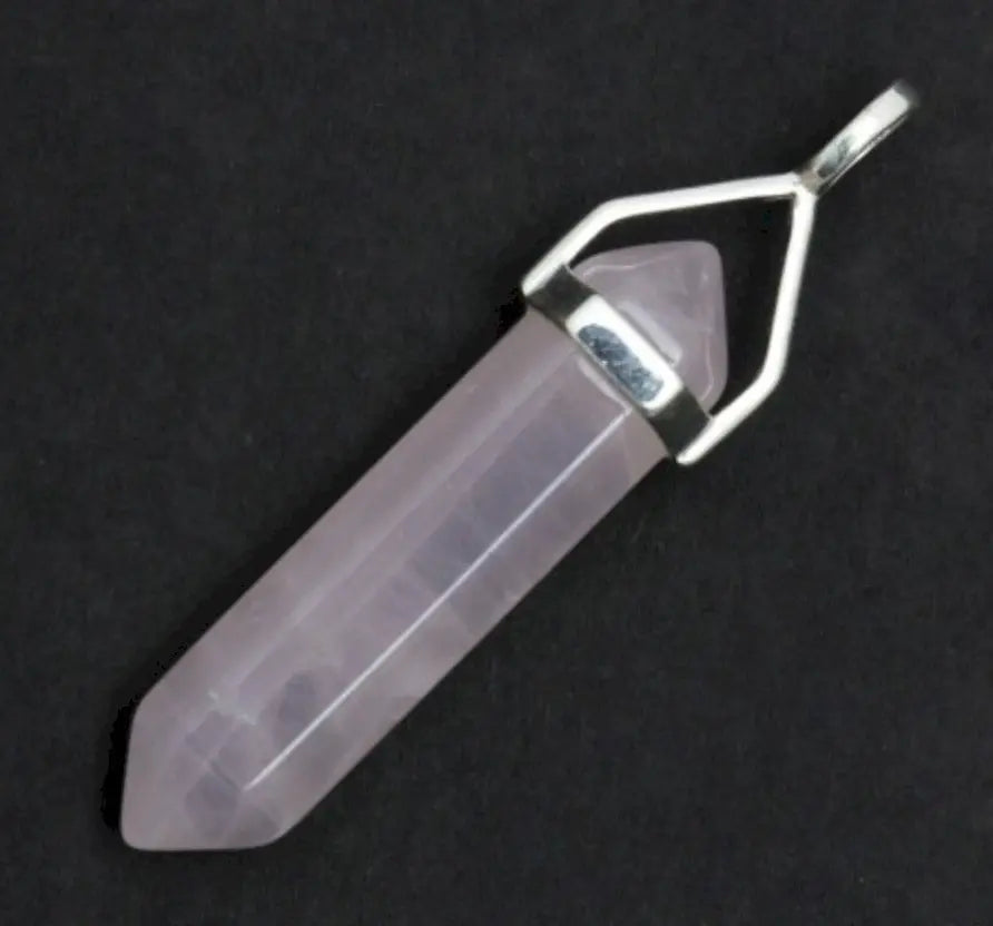 Rose Quartz Point Pendant Powerfulhand.com