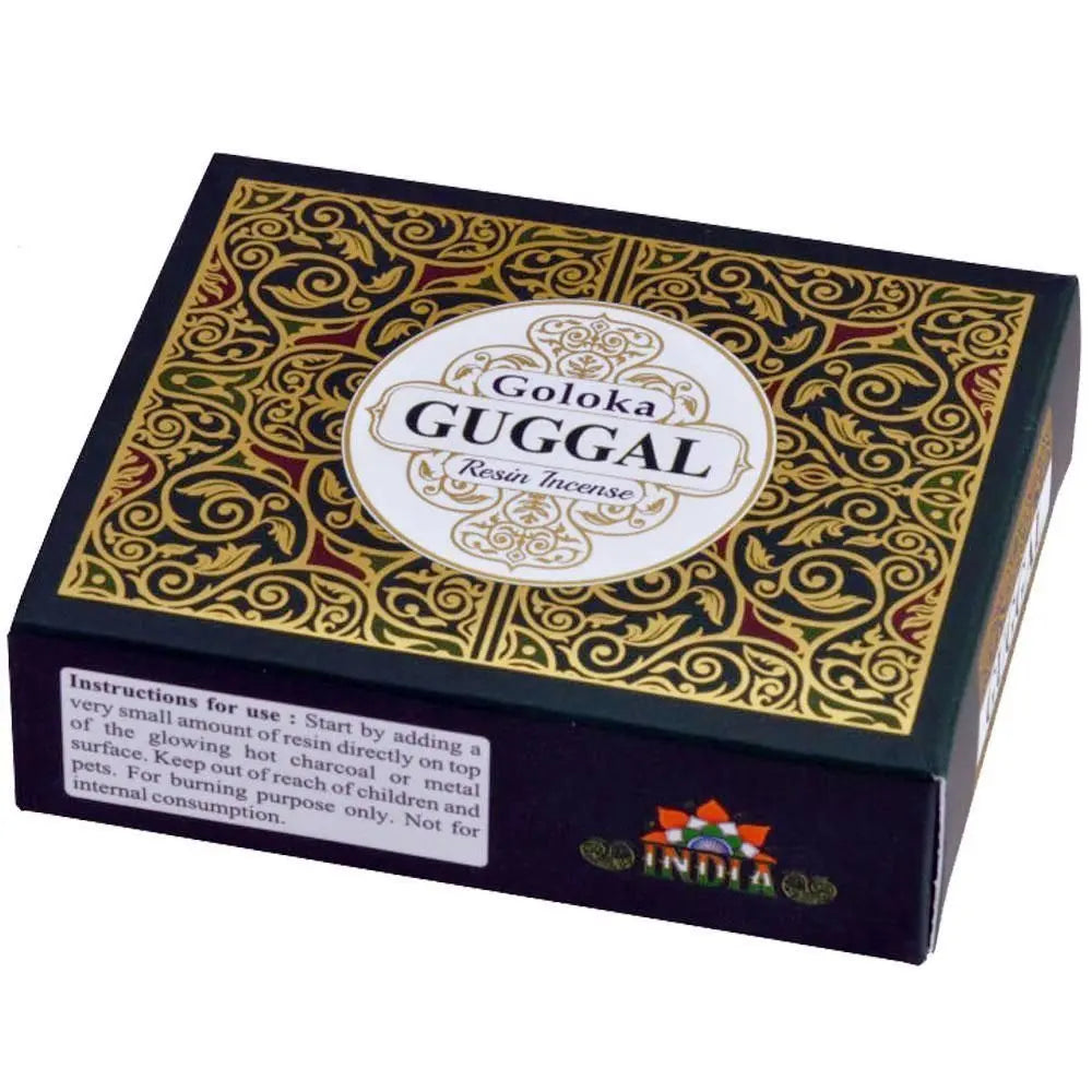 Goloka Guggal Resin Incense Powerfulhand.com