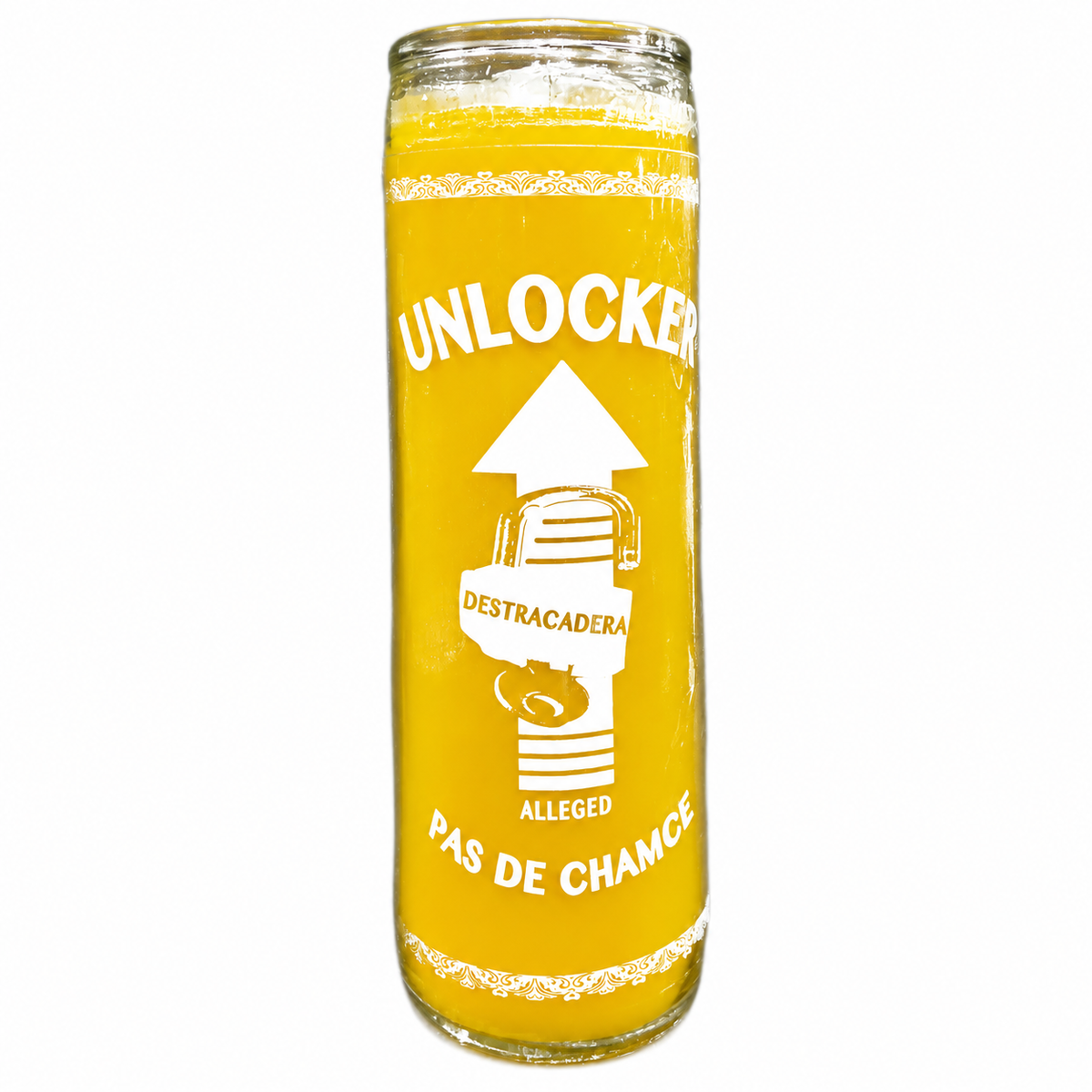 unlocker candle – Yellow wax (colour illustration)