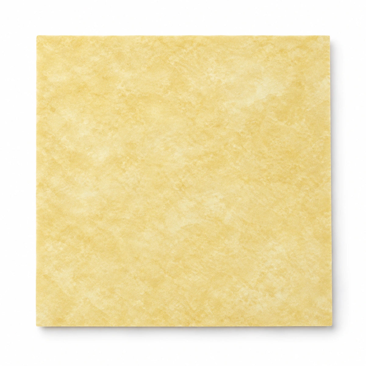 Virgin parchment paper 4 by 4 inch sheet on a white background