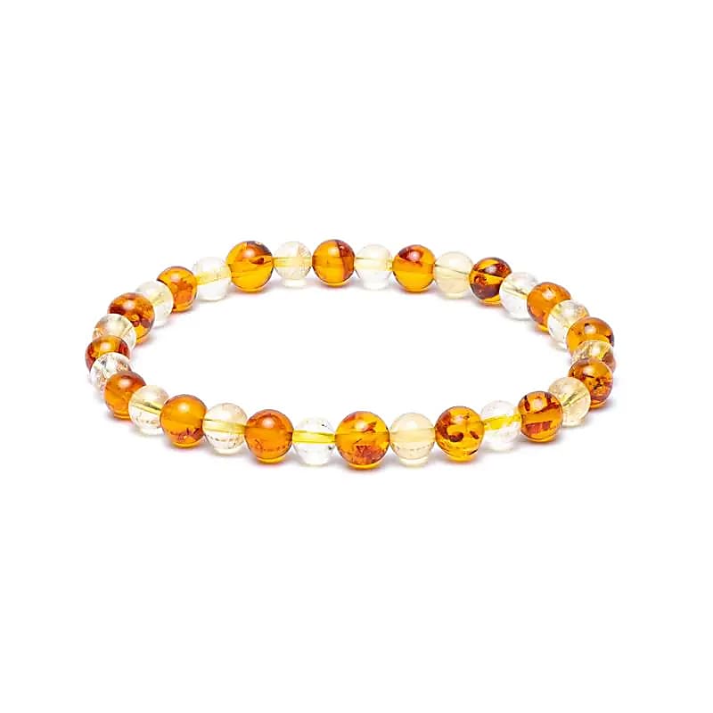 Citrine & Amber Power Bracelet