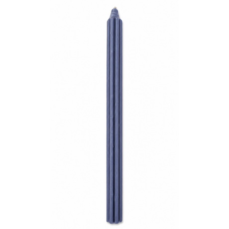 12" Ribbed Taper Candles – Dusty Lavender Powerfulhand.com