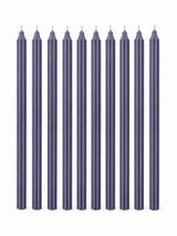 12" Ribbed Taper Candles – Dusty Lavender Powerfulhand.com