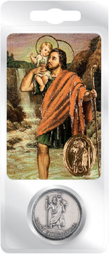 Saint Christopher Pocket Token & Prayer Card