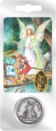 Guardian Angel Pocket Token & Prayer Card