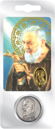 Saint Pio Pocket Token & Prayer Card