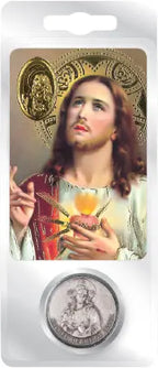 Sacred Heart of Jesus Pocket Token & Prayer Card PowerfulHand