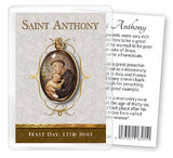 Saint Anthony Leaflet with Gilt Medal (Gold Foil)