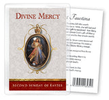 Divine Mercy Leaflet with Gilt Medal (Gold Foil)