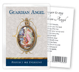 Guardian Angel Leaflet with Gilt Medal (Gold Foil)