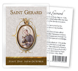 Saint Gerard Leaflet with Gilt Medal (Gold Foil)