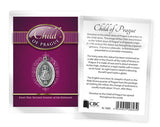 Child of Prague Leaflet with Oxidised Medal